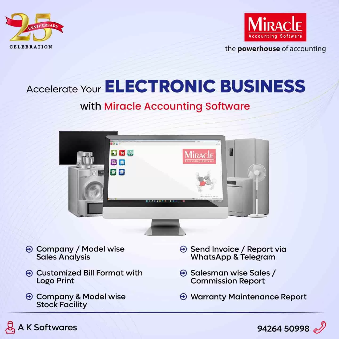 Miracle Accounting Software for Electronics Businesses